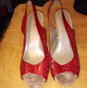 Me too open toe heel sandals size 7